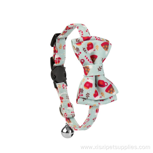 Cute Cat Collar With Bell and Bow Tie